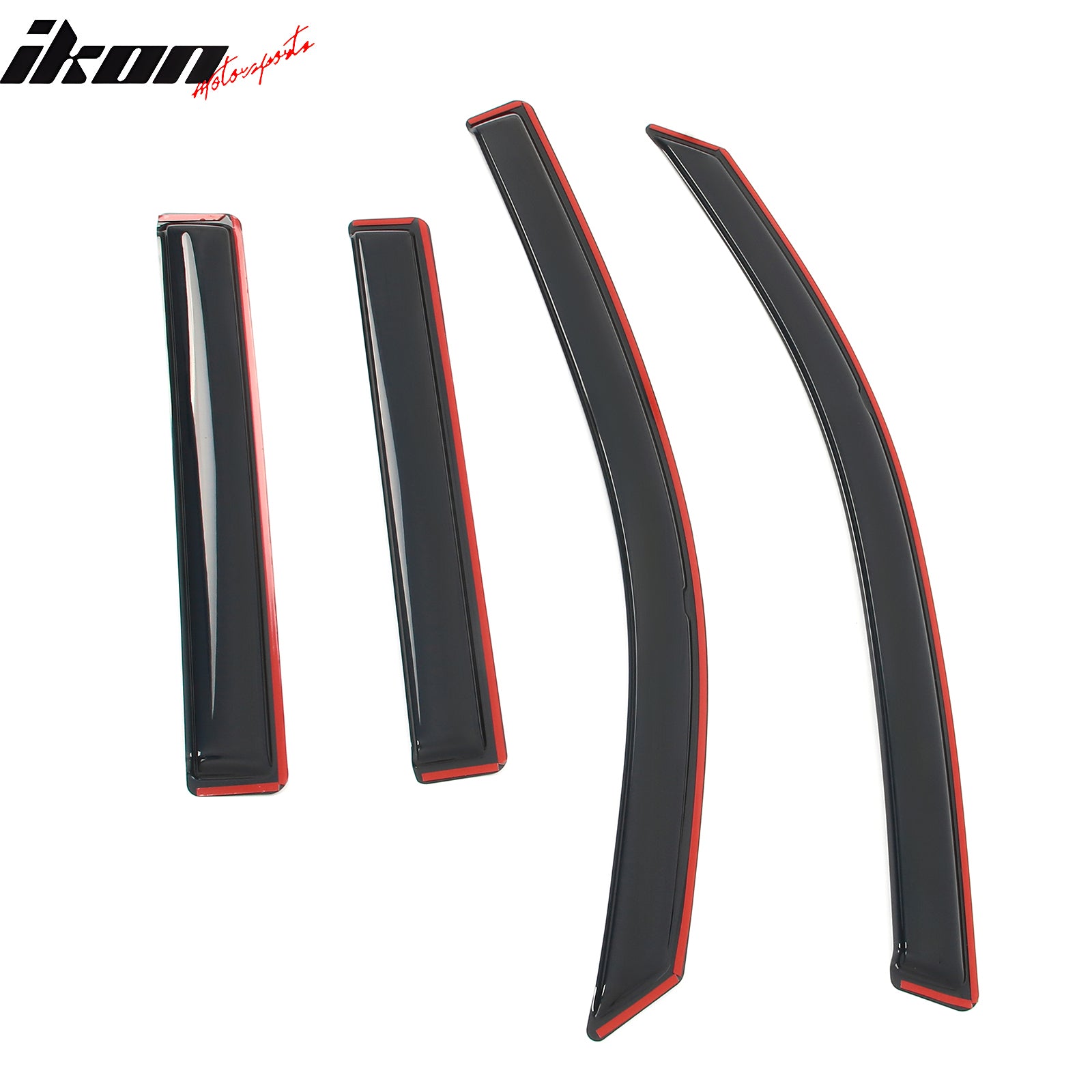 Fits 17-25 Honda Ridgeline Window Visors In-Channel Side Deflector Rain Guard