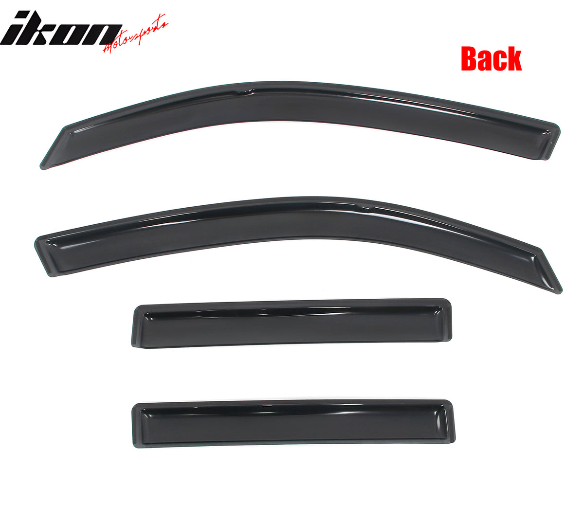 Fits 17-25 Honda Ridgeline Window Visors In-Channel Side Deflector Rain Guard