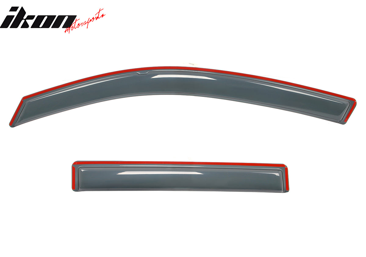 Fits 17-25 Honda Ridgeline Window Visors In-Channel Side Deflector Rain Guard