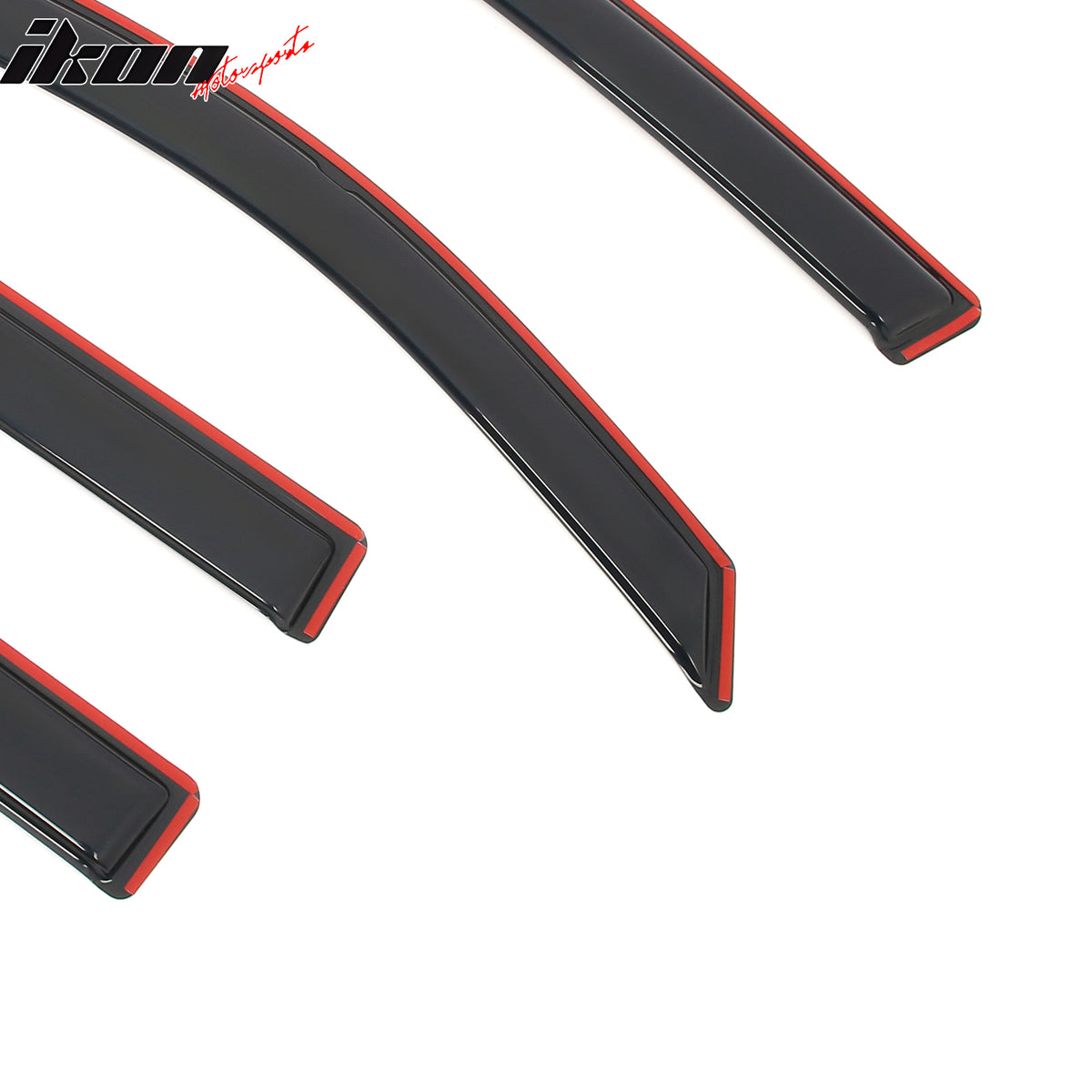 Fits 17-25 Honda Ridgeline Window Visors In-Channel Side Deflector Rain Guard