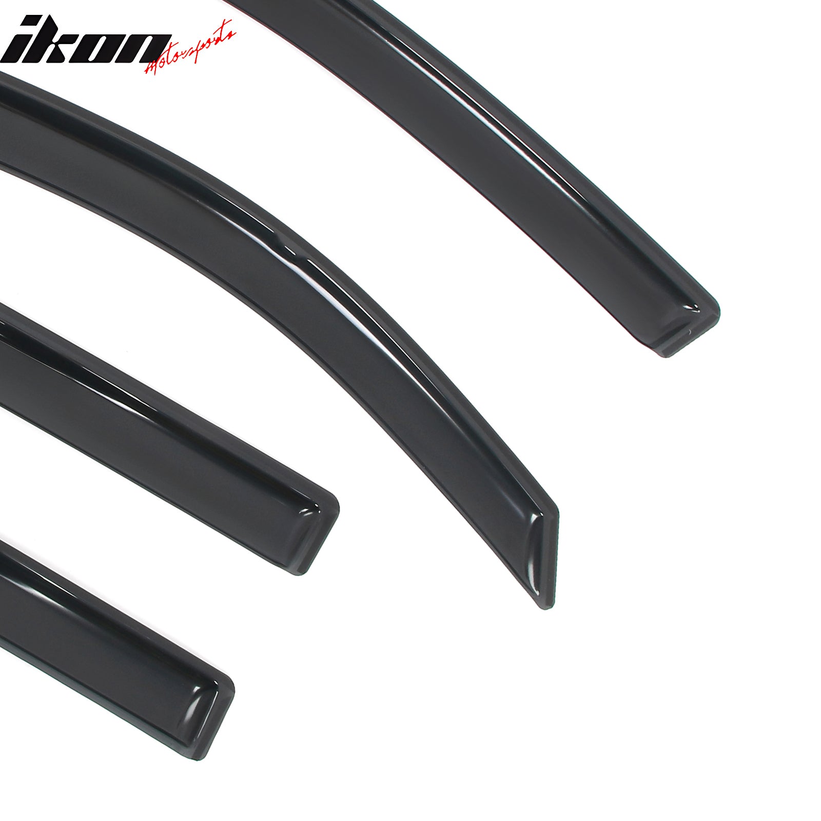 Fits 17-25 Honda Ridgeline Window Visors In-Channel Side Deflector Rain Guard