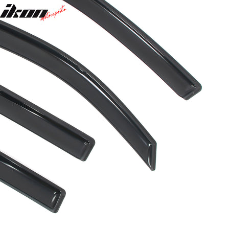 Fits 17-25 Honda Ridgeline Window Visors In-Channel Side Deflector Rain Guard