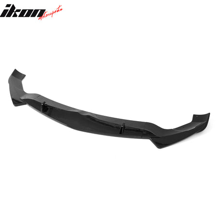 Fits 17-26 Alfa Romeo Stelvio IKON Style Front Bumper Lip Gloss Black ABS 3PCS
