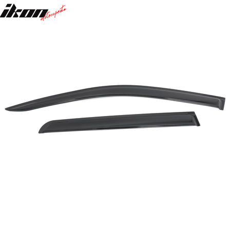 Fits 17-26 Honda Ridgeline Window Visors Smoke Acrylic Rain Sun Shade 4PCS Set