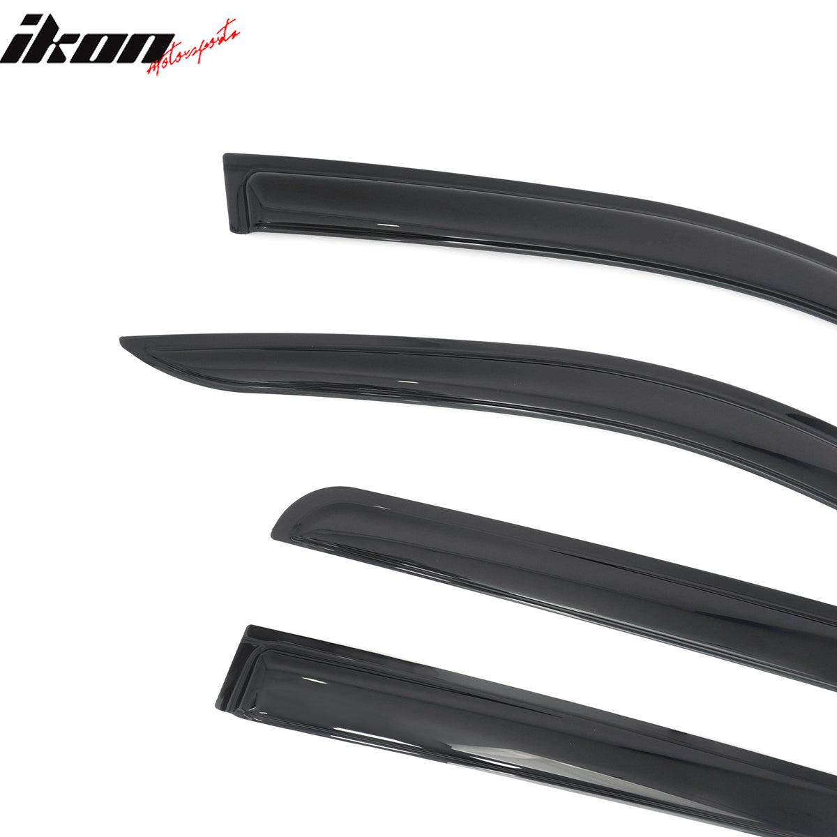 Fits 17-26 Honda Ridgeline Window Visors Smoke Acrylic Rain Sun Shade 4PCS Set