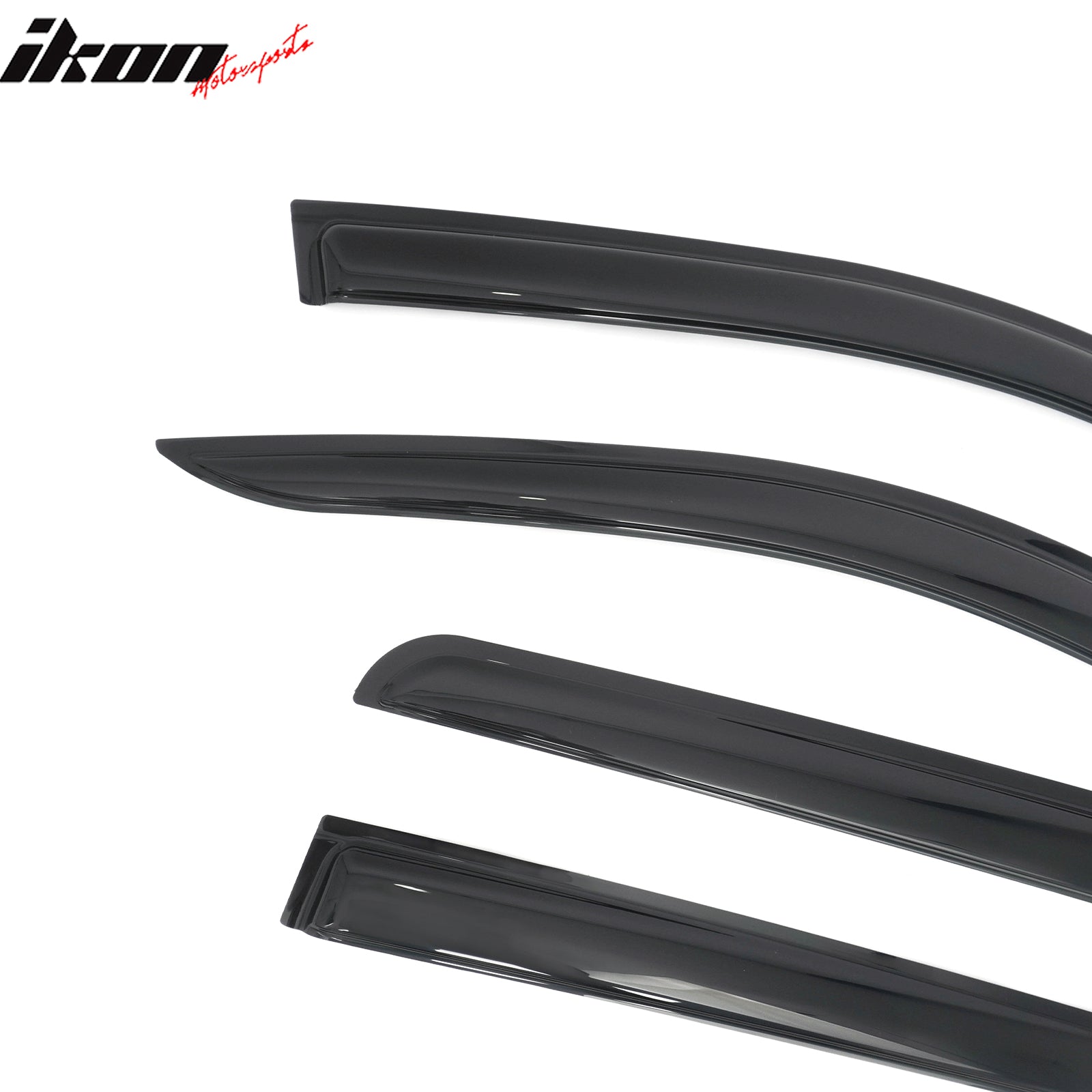 Fits 17-26 Honda Ridgeline Window Visors Smoke Acrylic Rain Sun Shade 4PCS Set