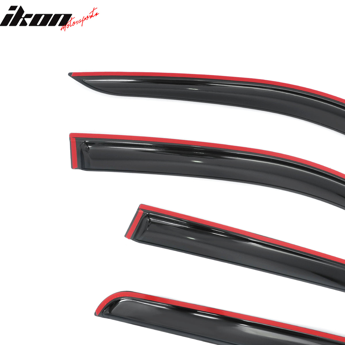 Fits 17-26 Honda Ridgeline Window Visors Smoke Acrylic Rain Sun Shade 4PCS Set