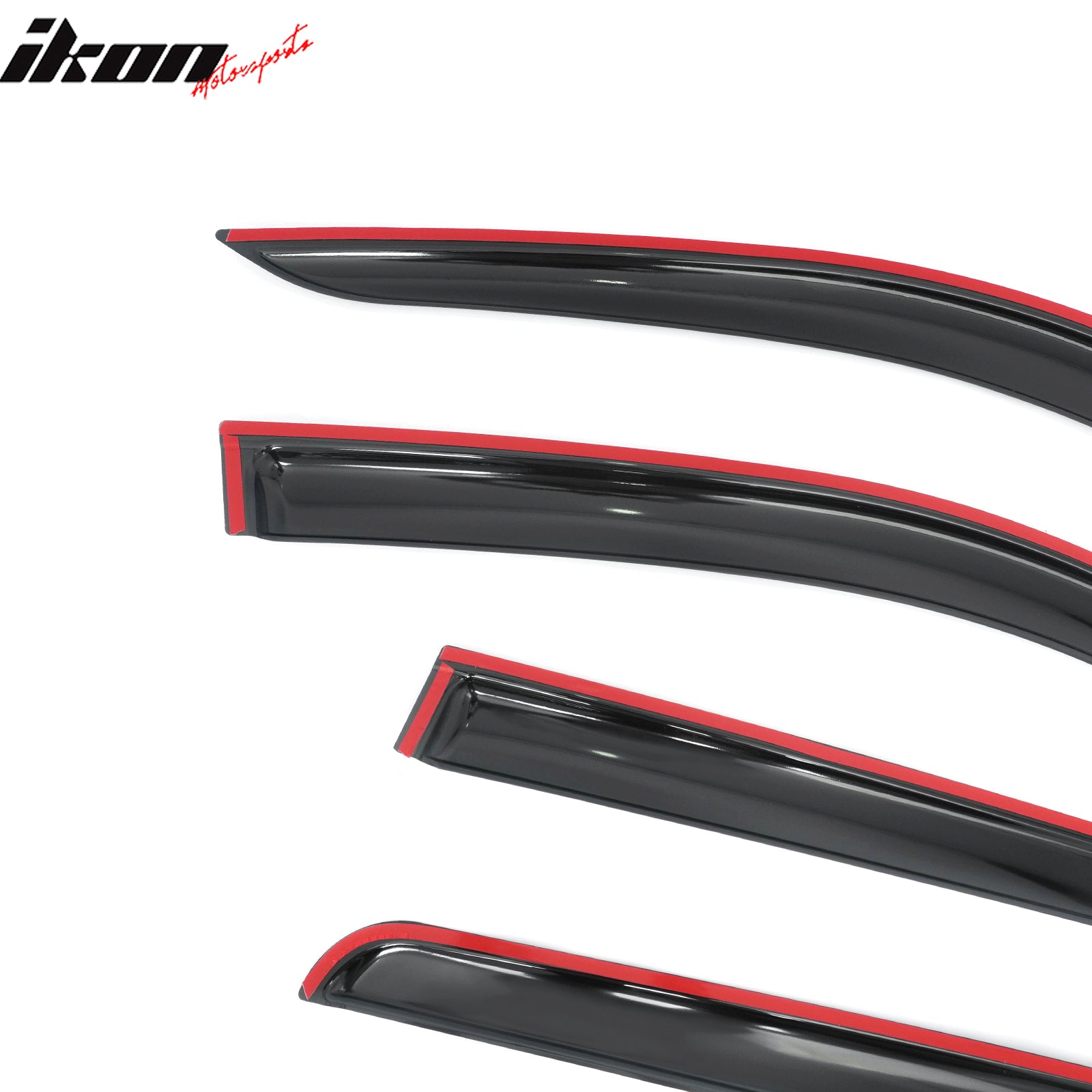 Fits 17-26 Honda Ridgeline Window Visors Smoke Acrylic Rain Sun Shade 4PCS Set