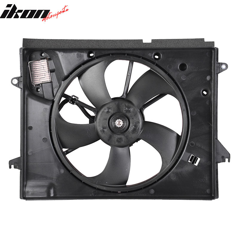 IKON MOTORSPORTS Radiator Cooling Fan Assembly Replacement for 2018-2019 Hyundai Sonata L4 2.4L With PWM, 25380-C2500 HY3115160 Automotive Single Engine Fans, Black