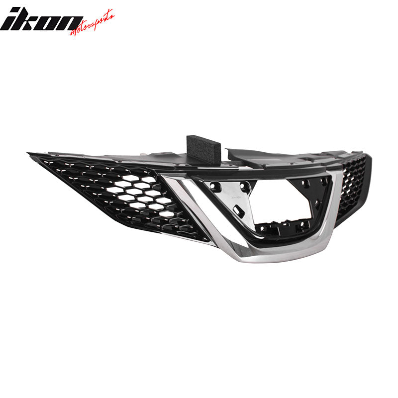 Fits 18-19 Nissan Rogue OE Style Front Bumper Upper Grille Hood Grill Cover ABS