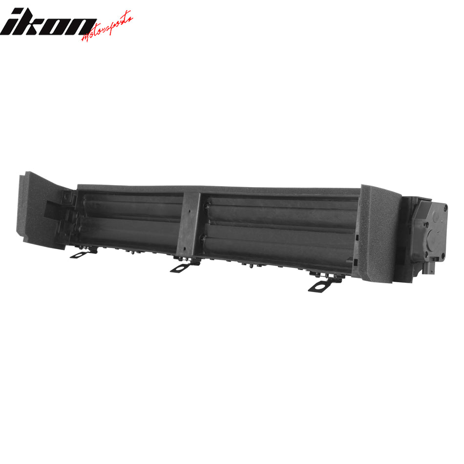 IKON MOTORSPORTS Active Grille Shutter w/ Motor, Compatible with 2018-2019 Subaru Legacy& Outback 2.5L, 52811-AL11B SU1206101 Engine Cooling Radiator Grill Assembly Replacement, Black