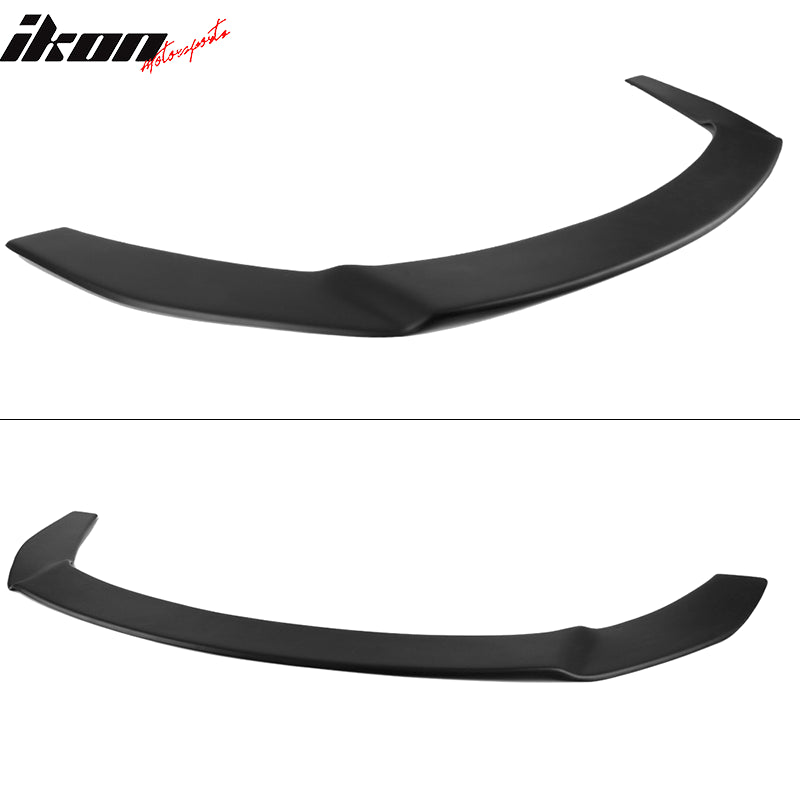 Front Splitter Lip Compatible With 2018-2019 Toyota C-HR, Matte Black PP Replacement Bodykit Air Dam Chin Bumper Spoiler Lip With Hardwares By IKON MOTORSPORTS