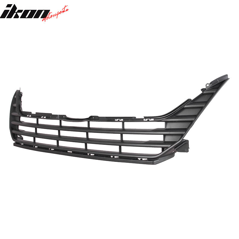 IKON MOTORSPORTS Front Upper Grille, Compatible with 2018-2020 Honda Odyssey, OE Style Black ABS Replacement Front Bumper Hood Grill