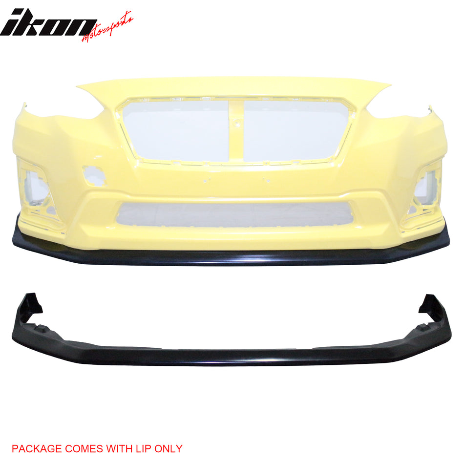 2018-2020 Subaru Crosstrek IKCS Style Front Bumper Lip Unpainted PU