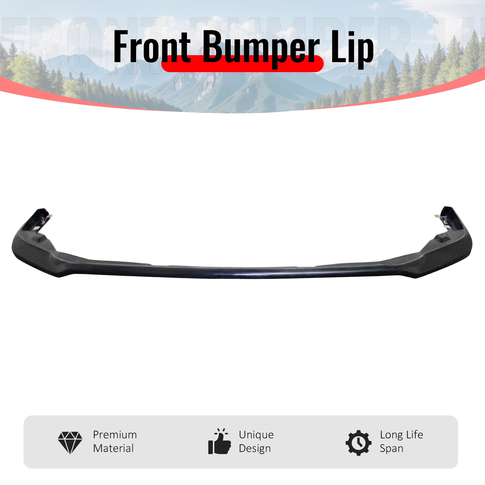 Fits 18-20 Subaru Crosstrek Front Bumper Lip IKST Style Spoiler Unpainted PU Kit