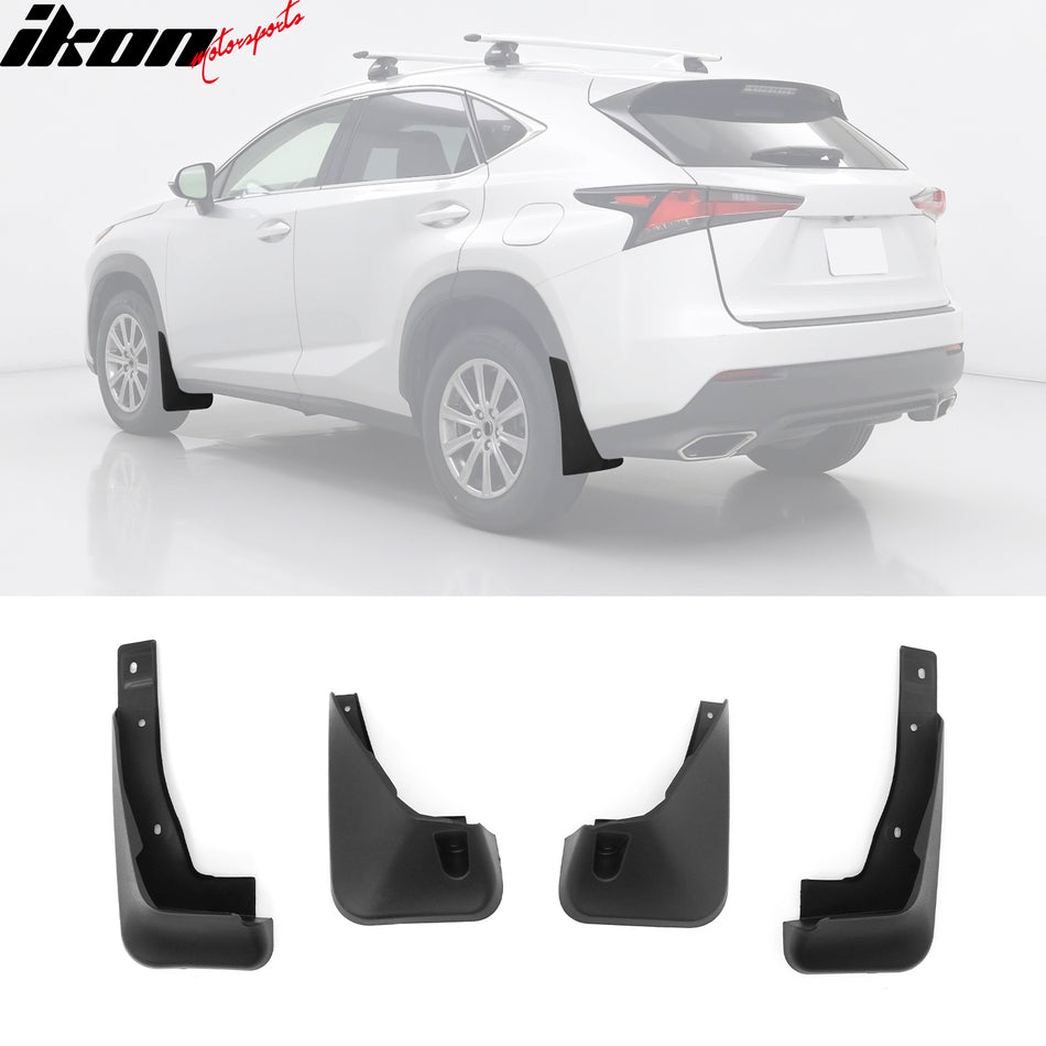2018-2021 Lexus NX300 Non-Hybrid Front Rear Mud Flaps Splash Guards PP