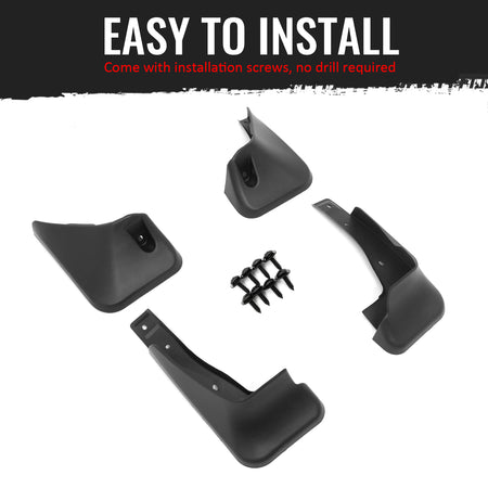 Fits 18-21 Lexus NX300 Non-Hybrid Front & Rear Fender Mud Flaps Splash Guards PP