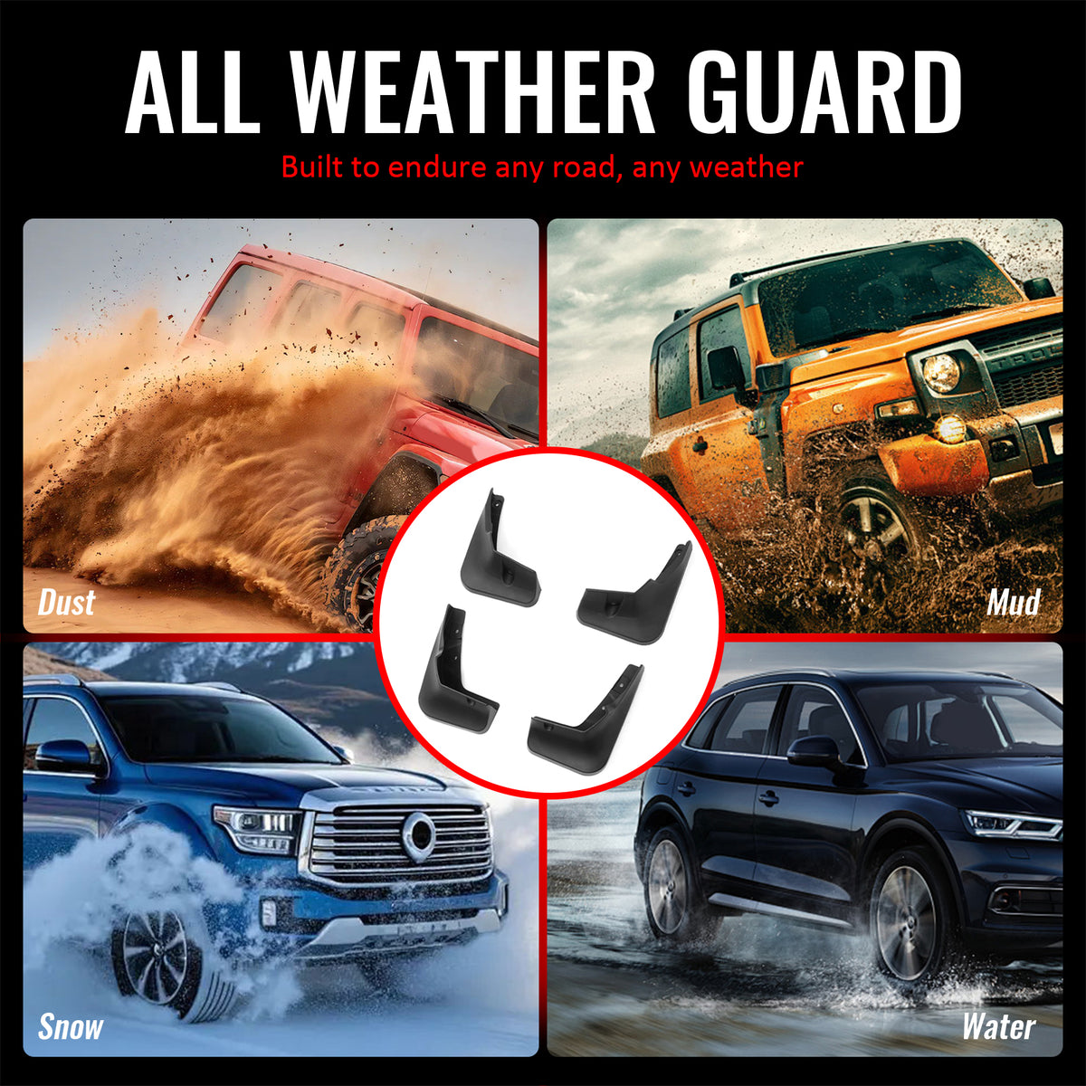 Fits 18-21 Lexus NX300h Hybrid Front & Rear Fender Mud Flaps Splash Guards PP