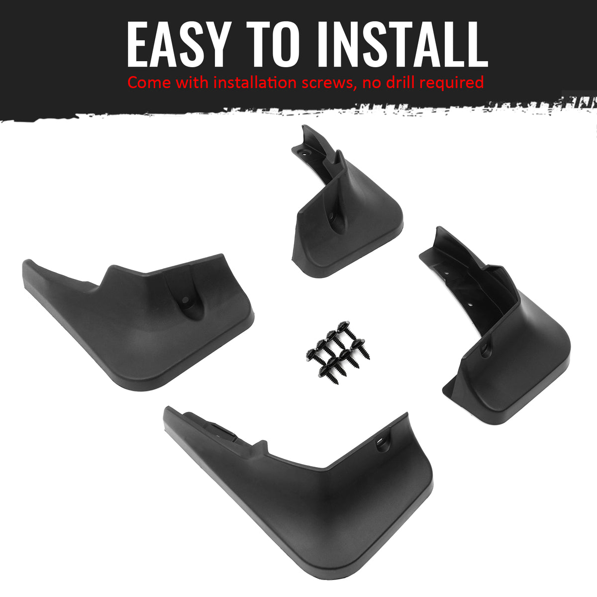 Fits 18-21 Lexus NX300h Hybrid Front & Rear Fender Mud Flaps Splash Guards PP