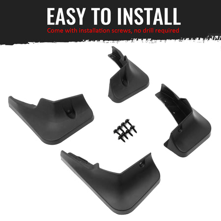 Fits 18-21 Lexus NX300h Hybrid Front & Rear Fender Mud Flaps Splash Guards PP