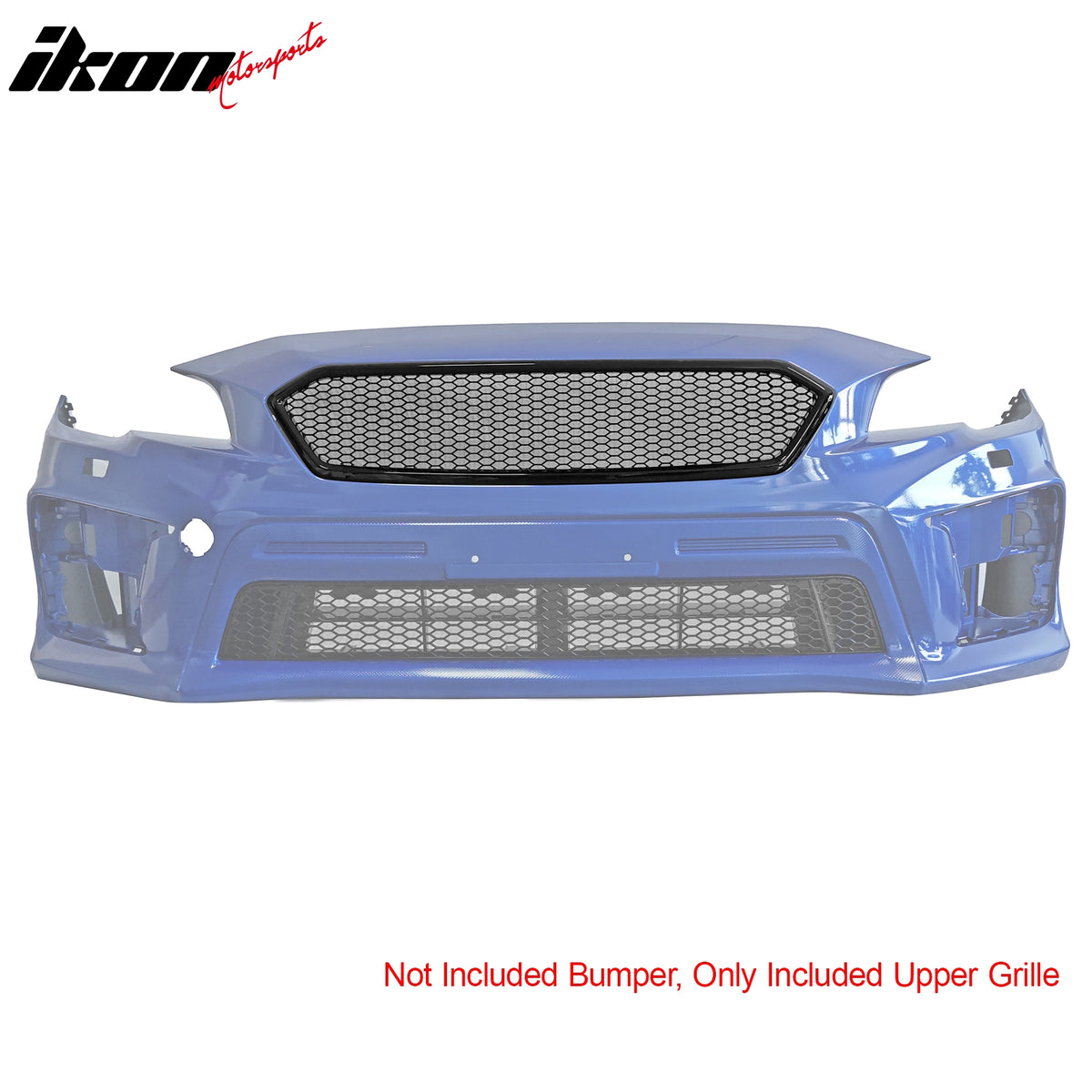 Fits 18-21 Subaru WRX/WRX STI Carbon Fiber Print Honeycomb Front Upper Grille PP