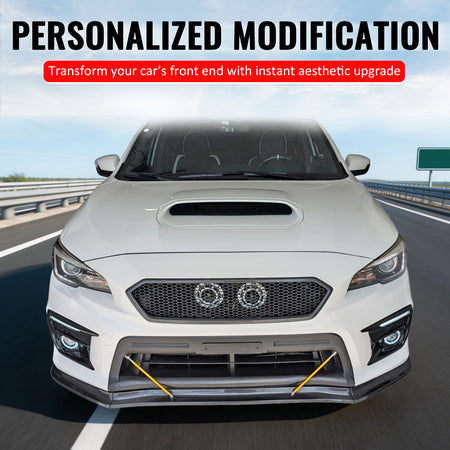 Fits 18-21 Subaru WRX/WRX STI Gloss Black Honeycomb Style Bumper Upper Grille PP