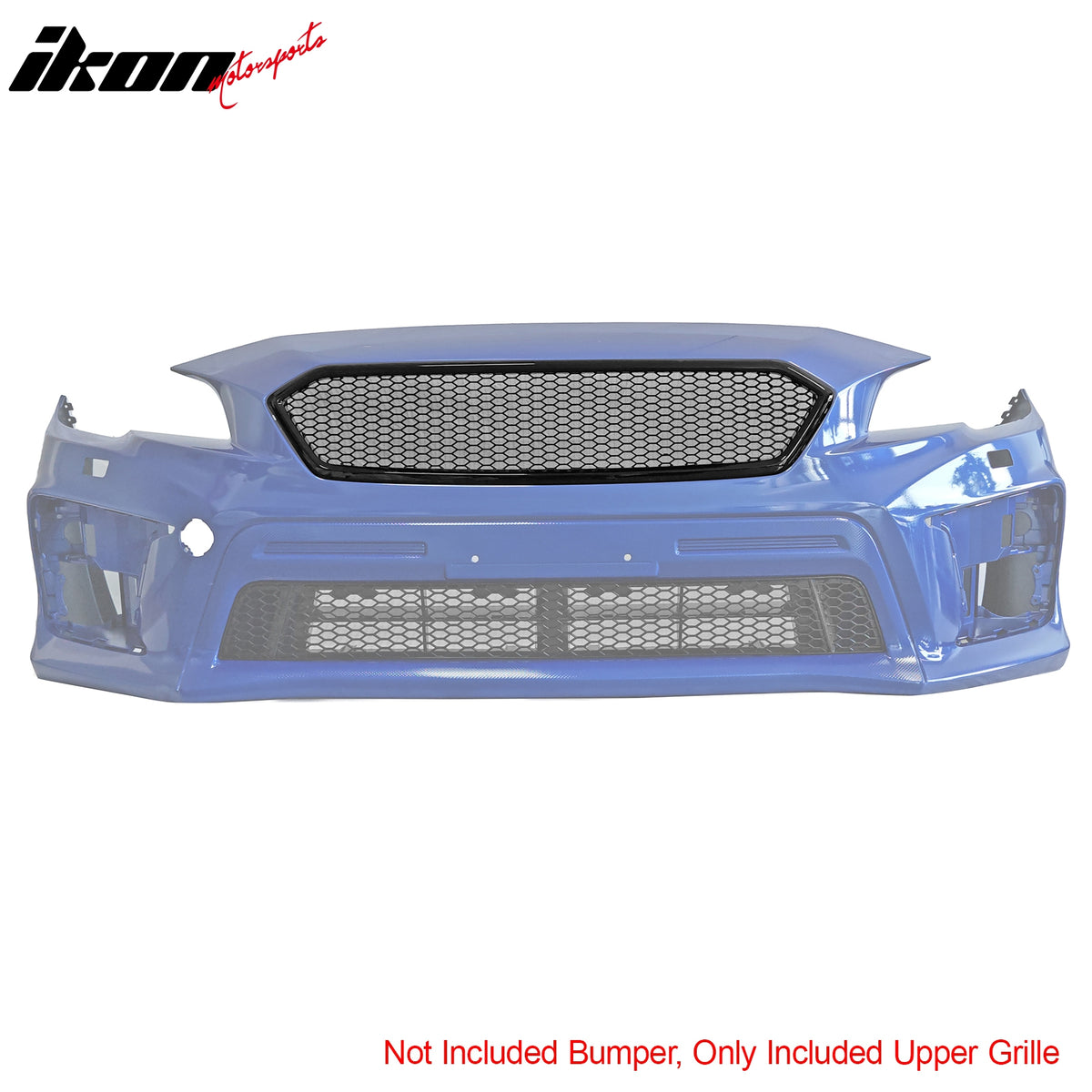 Fits 18-21 Subaru WRX/WRX STI Gloss Black Honeycomb Style Bumper Upper Grille PP