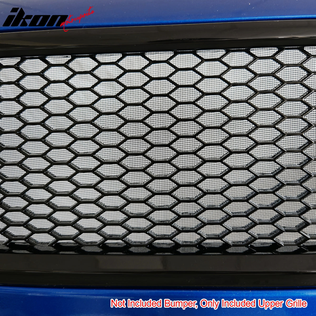 Fits 18-21 Subaru WRX/WRX STI Gloss Black Honeycomb Style Bumper Upper Grille PP