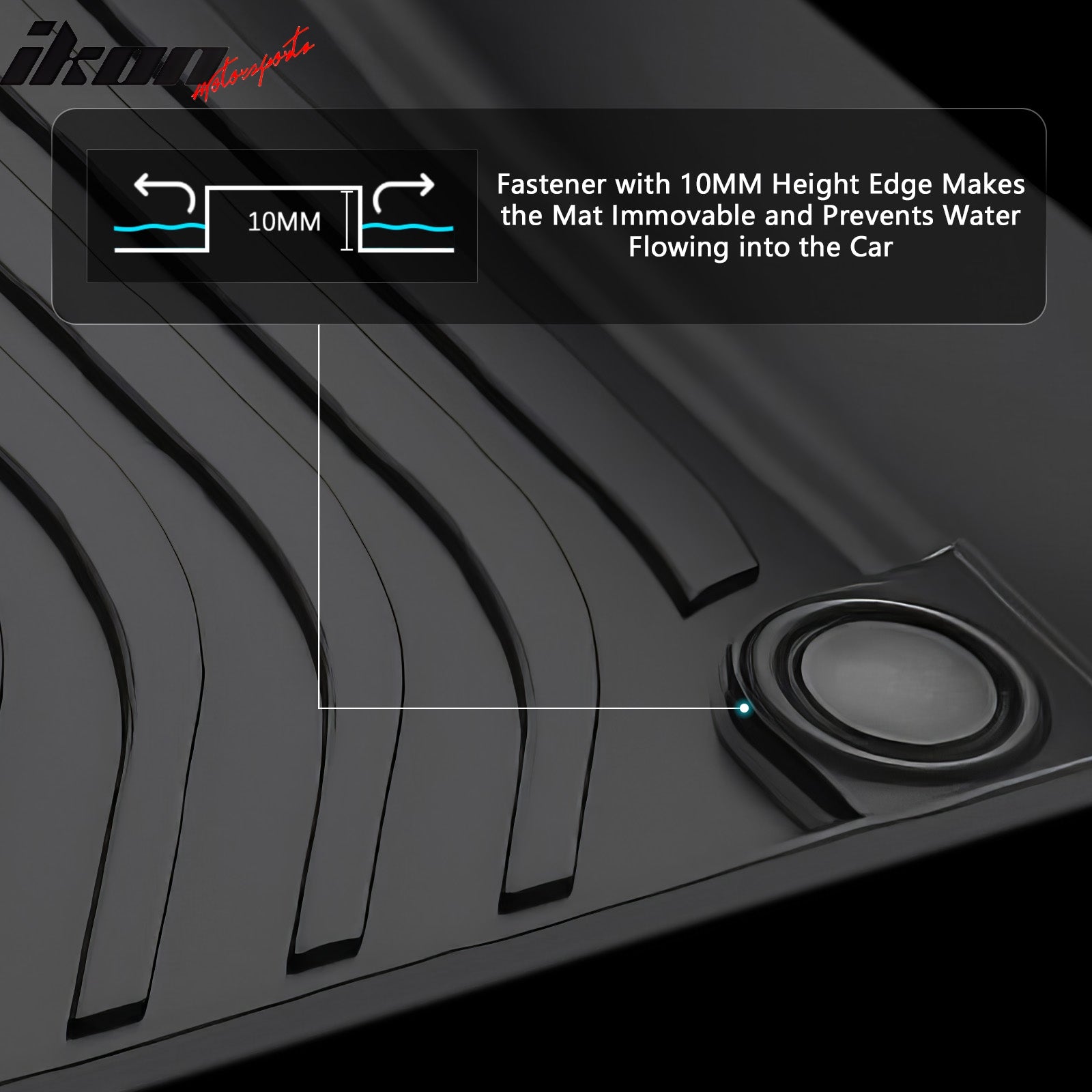 Fits 18-21 Volvo XC60 PHEV/22-25 XC60 Recharge Floor Mats TPE All Weather Carpet
