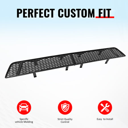 IKON MOTORSPORTS Front Lower Grille, Compatible with 2018-2021 Subaru WRX & WRX STI, Honeycomb Style Gloss Black PP Replacement Front Bumper Grill Insect Prevention