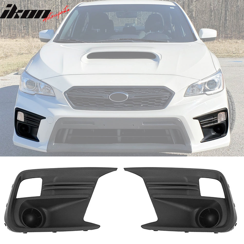 2018-2021 Subaru WRX Base OE Style Textured Black Fog Light Cover PP