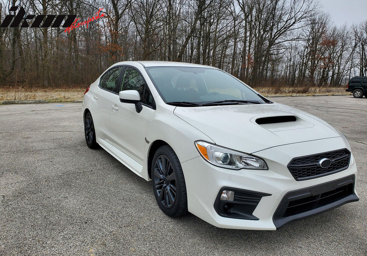 Fits 18-21 Subaru WRX Base OE Style 2PCS Front Fog Light Bezel PP Textured Black