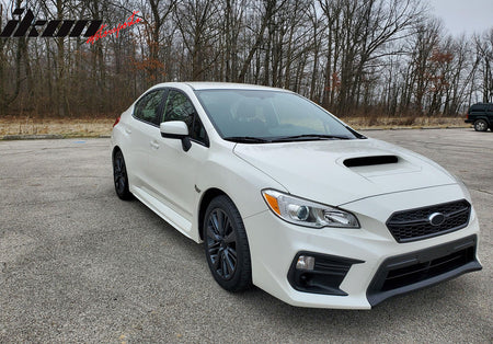 Fits 18-21 Subaru WRX Base OE Style 2PCS Front Fog Light Bezel PP Textured Black