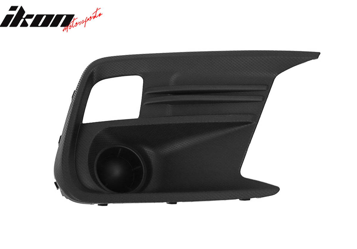 Fits 18-21 Subaru WRX Base OE Style 2PCS Front Fog Light Bezel PP Textured Black