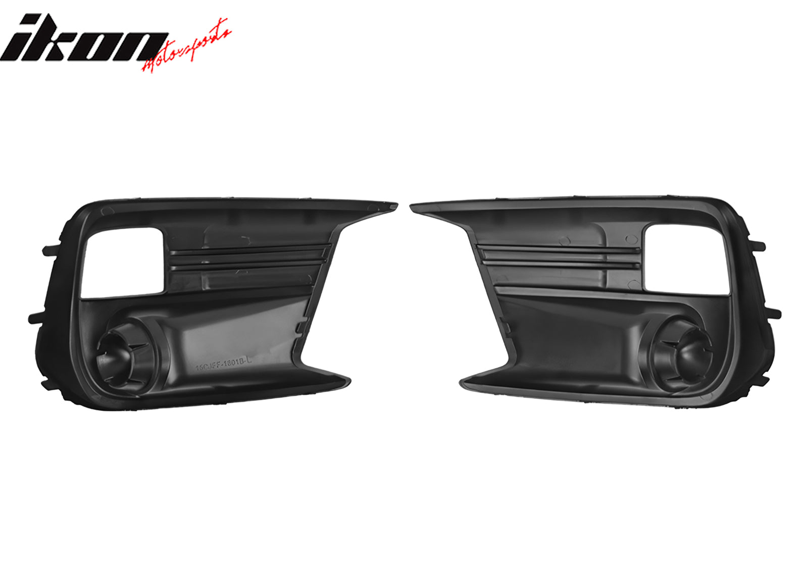 Fits 18-21 Subaru WRX Base OE Style 2PCS Front Fog Light Bezel PP Textured Black