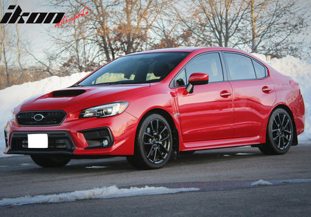 Fits 18-21 Subaru WRX Limited OE Style 2PCS Front Fog Light Bezel Textured Black