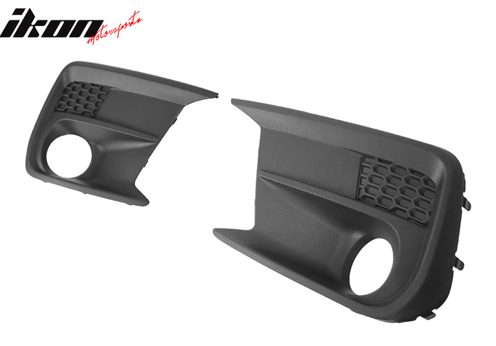 Fits 18-21 Subaru WRX Limited OE Style 2PCS Front Fog Light Bezel Textured Black