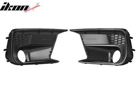 Fits 18-21 Subaru WRX Limited OE Style 2PCS Front Fog Light Bezel Textured Black