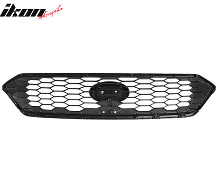 Fits 18-21 Subaru WRX STI JDM Style Front Bumper Upper Grille Gloss Black ABS