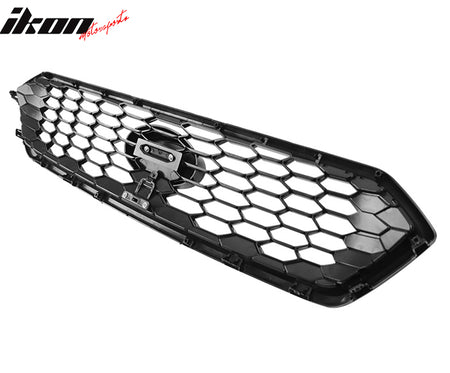 Fits 18-21 Subaru WRX STI JDM Style Front Bumper Upper Grille Gloss Black ABS