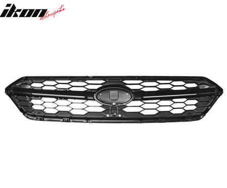 Fits 18-21 Subaru WRX Sedan STI Style Front Bumper Upper Grille Gloss Black ABS