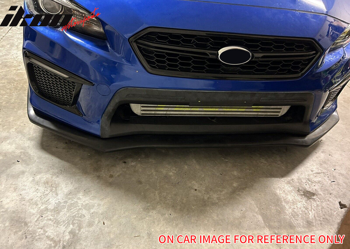 Fits 18-21 Subaru WRX STI Style Front Bumper Upper Grille Gloss Black W/ Red ABS