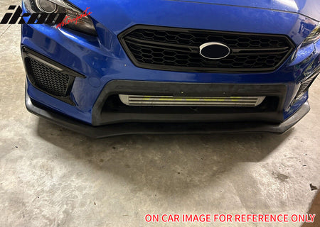 Fits 18-21 Subaru WRX STI Style Front Bumper Upper Grille Gloss Black W/ Red ABS