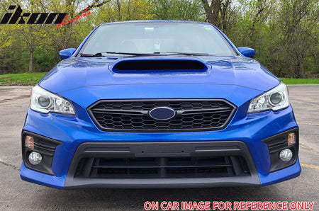 Fits 18-21 Subaru WRX STI Style Front Bumper Upper Grille Gloss Black W/ Red ABS