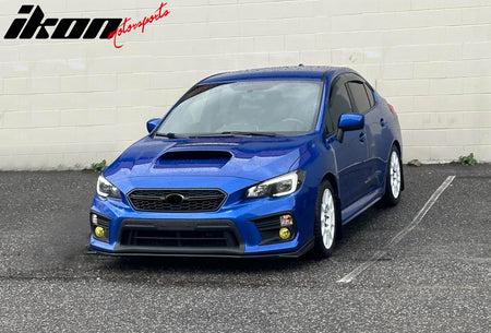Fits 18-21 Subaru WRX STI Style Front Bumper Lip Chin Spoiler ABS Unpainted 3PCS