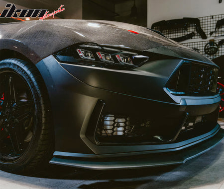 For 18-23 Ford Mustang Dark Horse HP Style Front Bumper Conversion Kit W/ Grille