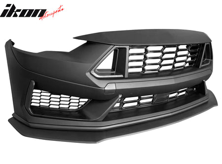 For 18-23 Ford Mustang Dark Horse HP Style Front Bumper Conversion Kit W/ Grille