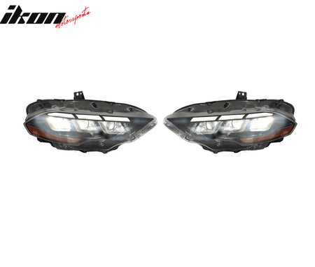 For 18-23 Ford Mustang Dark Horse HP Style Front Bumper Conversion LED Headlight