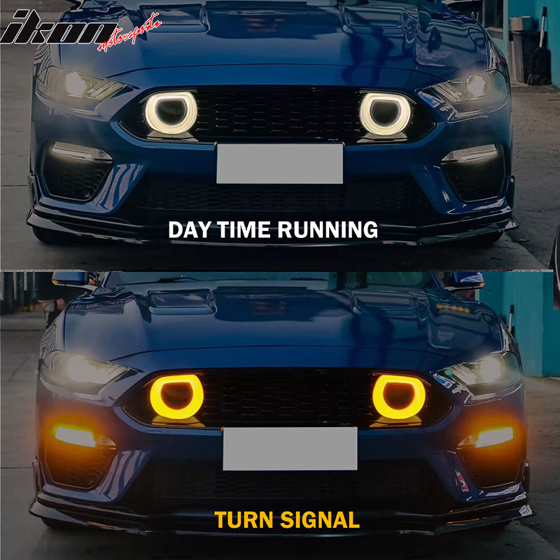 Fits 18-23 Ford Mustang Mach 1 Front Bumper Cover Conversion LED 2024 Headlights