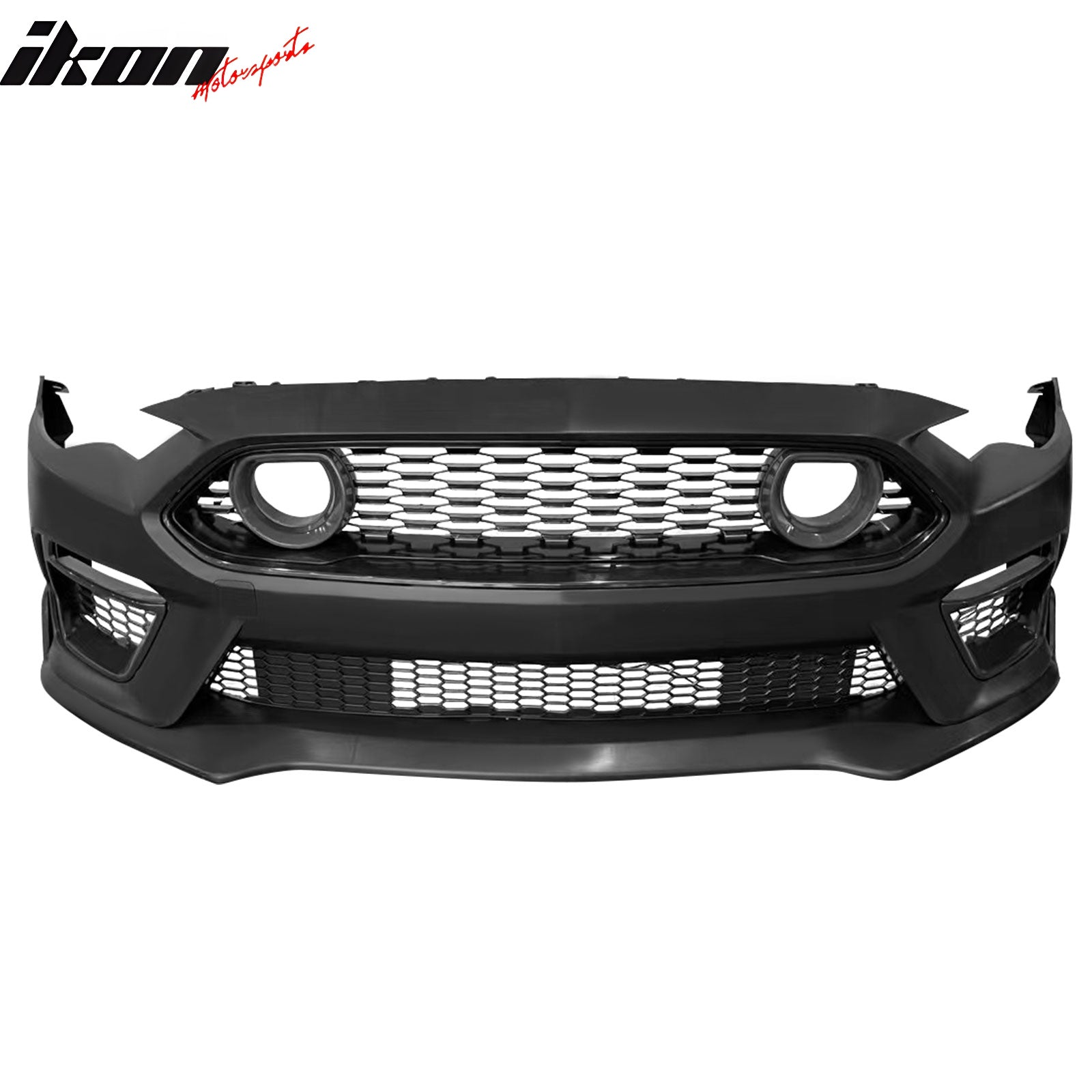 For 18-23 Mustang Mach 1 Front Bumper Conversion LED Grille Handling Package Lip